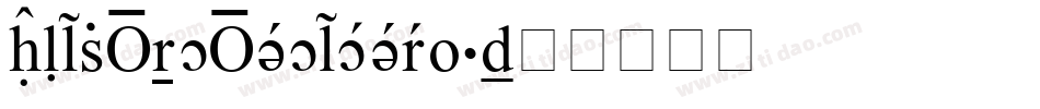 WP Standard Serif字体转换
